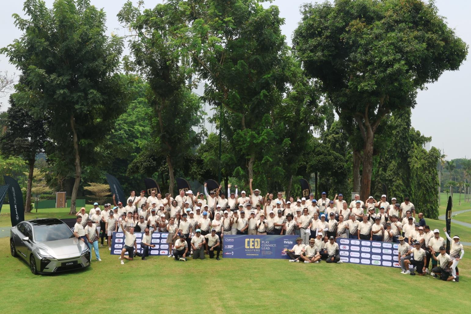 Participants gathered at CEO Masters Indonesia 2026 at Pondok Indah Golf Course