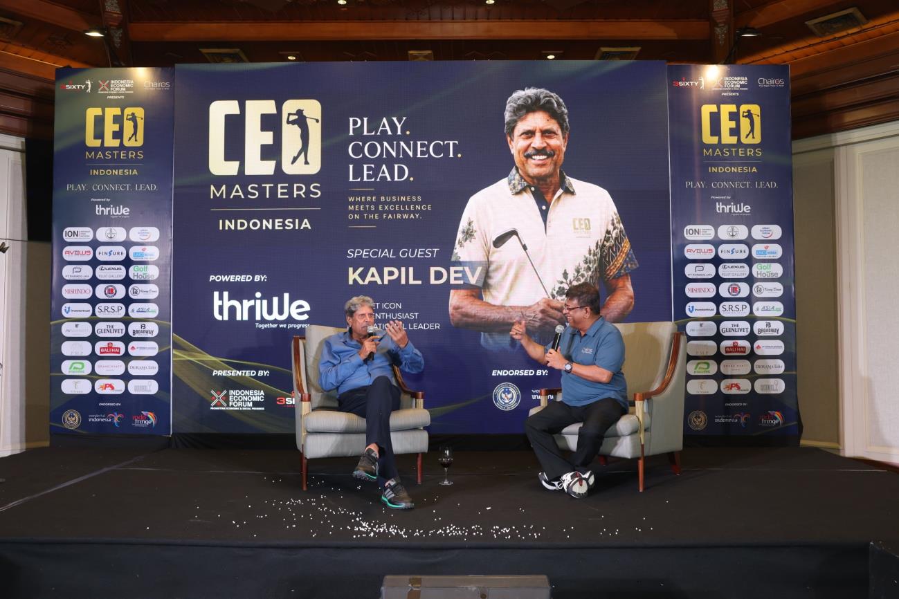 Kapil Dev during the CEO Masters Indonesia fireside chat